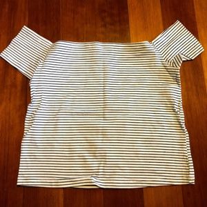 Pacsun Off the Shoulder Striped Top